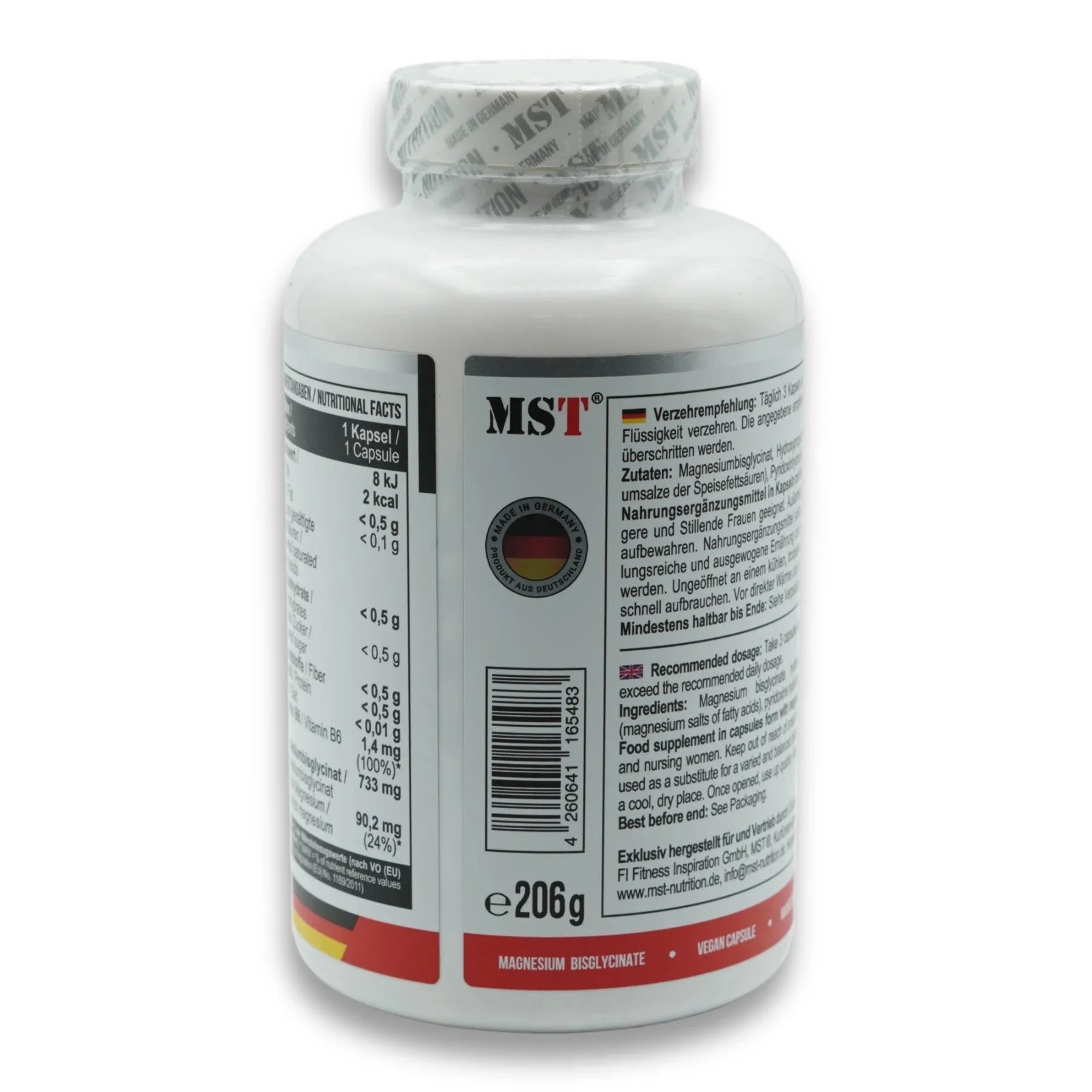 Magnesium Bisglycinat + Chelate 240 Kapseln-Magnesium-MST-Maniac-Sports