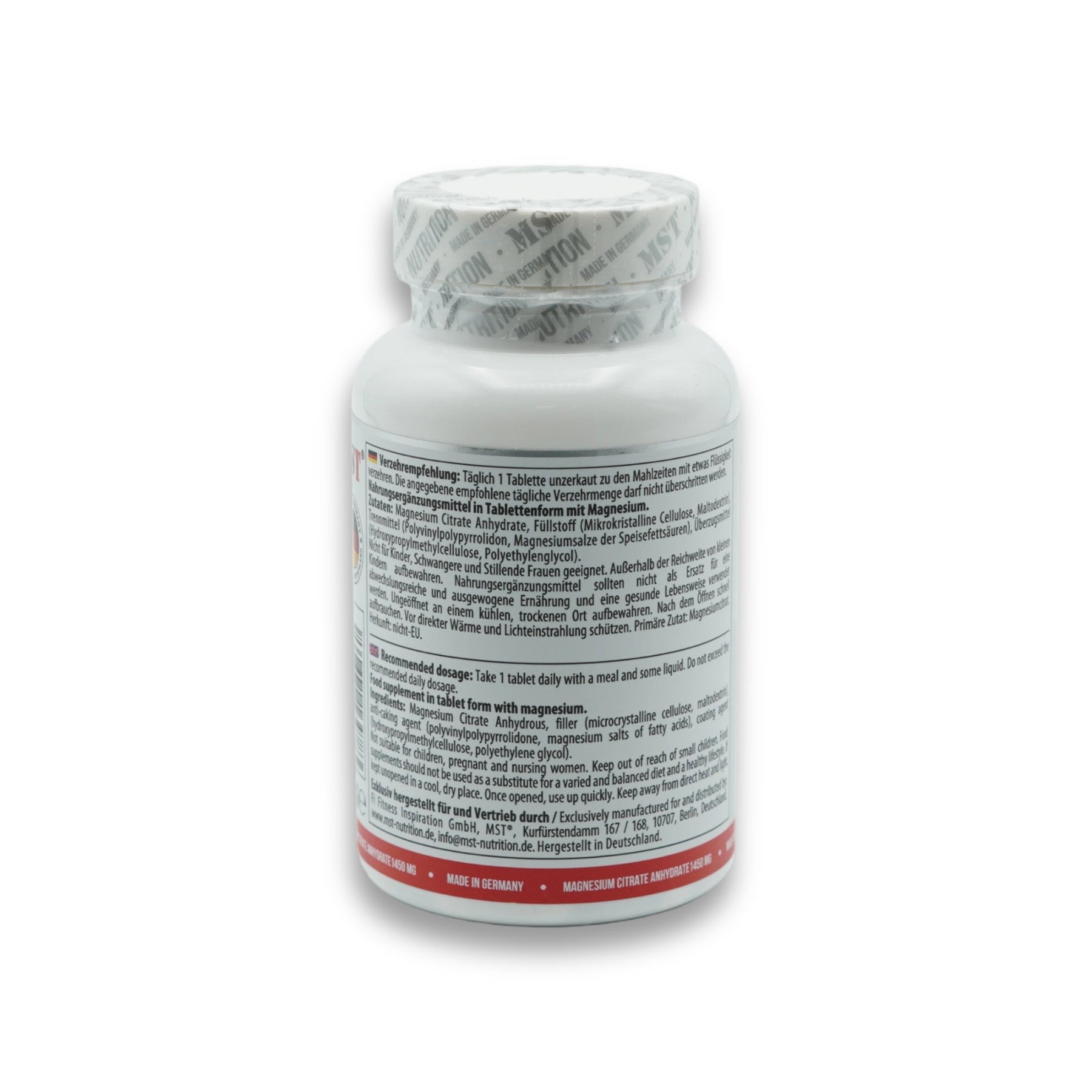 Magnesium Citrat 200mg 90 Tab-Mineralstoffe-Maniac-Sports.de