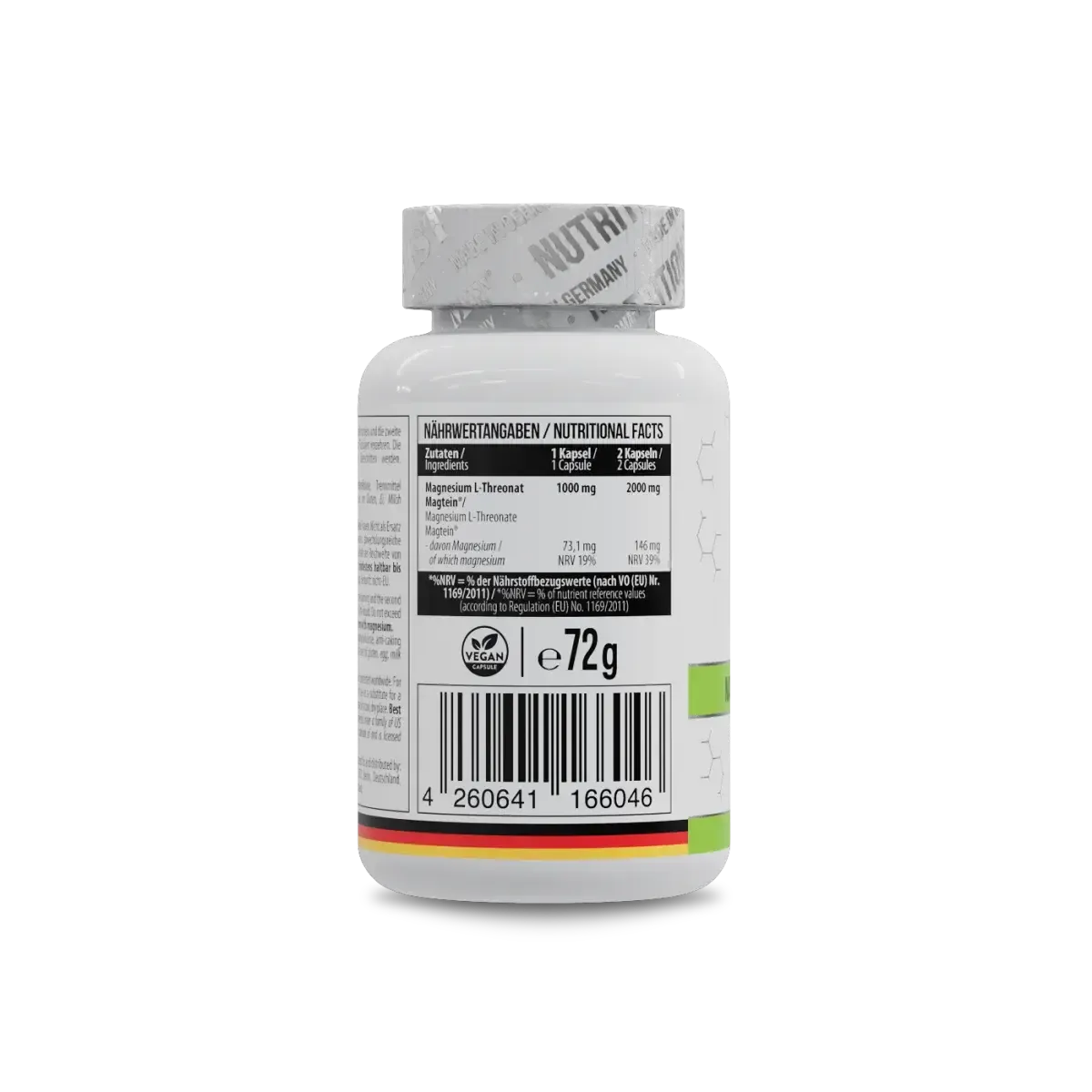 Magnesium L-Threonate 1000mg 60 Kapseln-Magnesium-Maniac-Sports.de