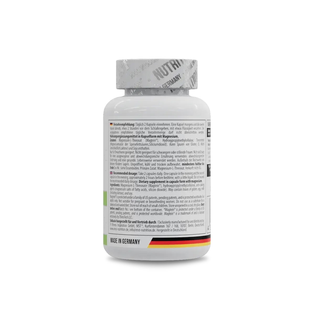 Magnesium L-Threonate 1000mg 60 Kapseln-Magnesium-Maniac-Sports.de