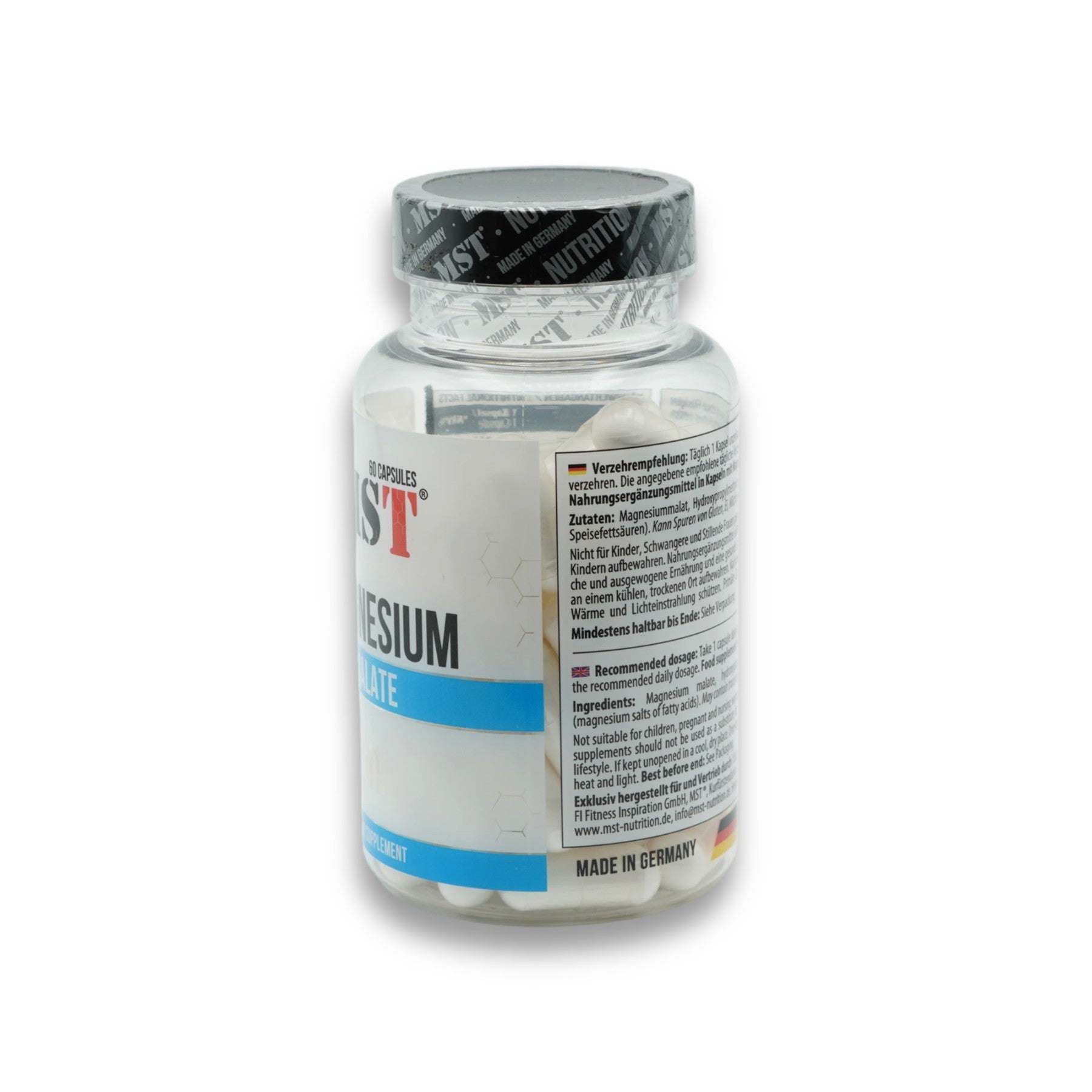MST-Magnesium Malate 60 Kapseln-Magnesium-Maniac-Sports