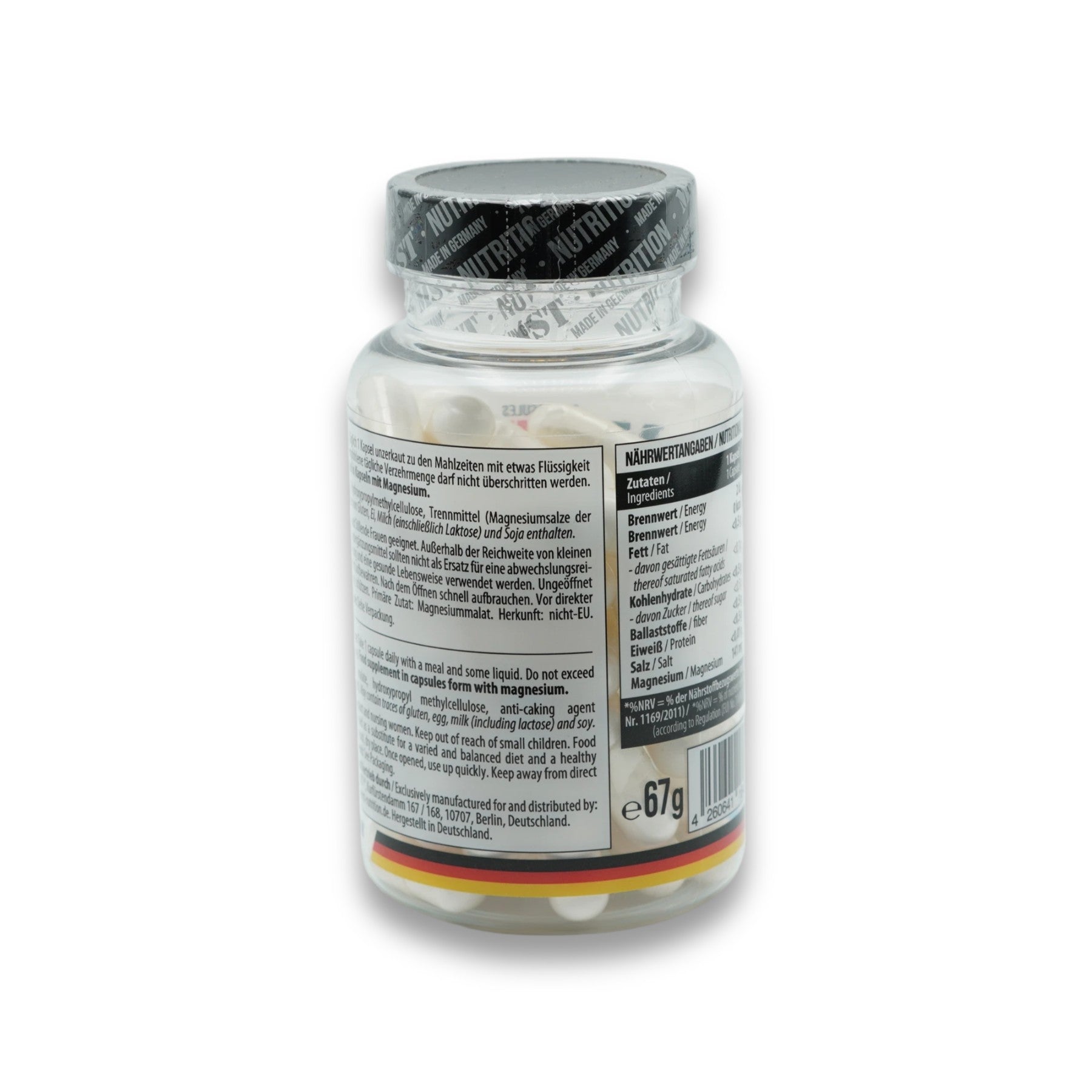 MST-Magnesium Malate 60 Kapseln-Magnesium-Maniac-Sports