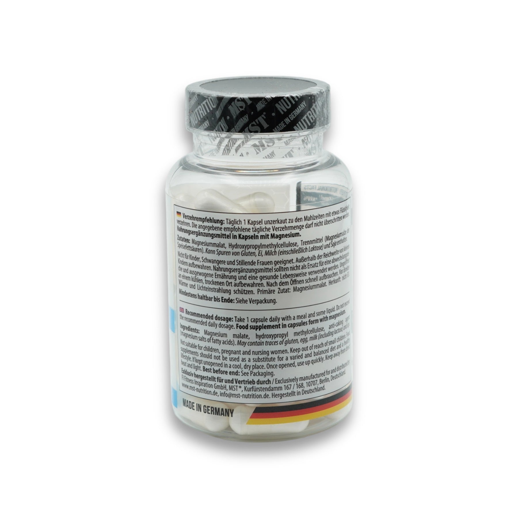 MST-Magnesium Malate 60 Kapseln-Magnesium-Maniac-Sports