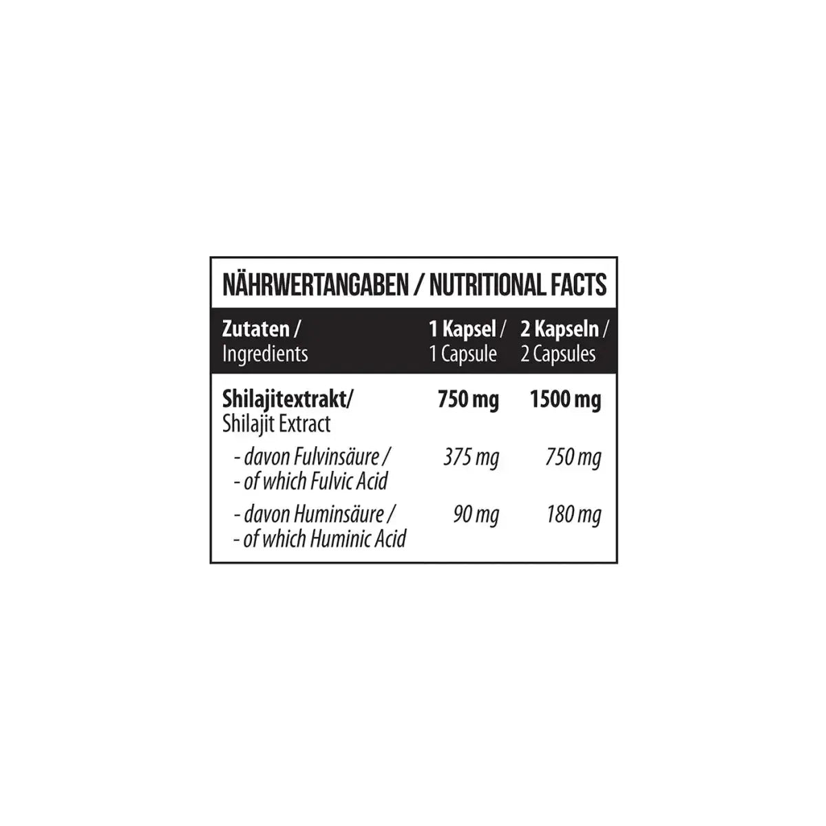Shilajit 60 Kapseln-Mineralstoffe-Maniac-Sports.de