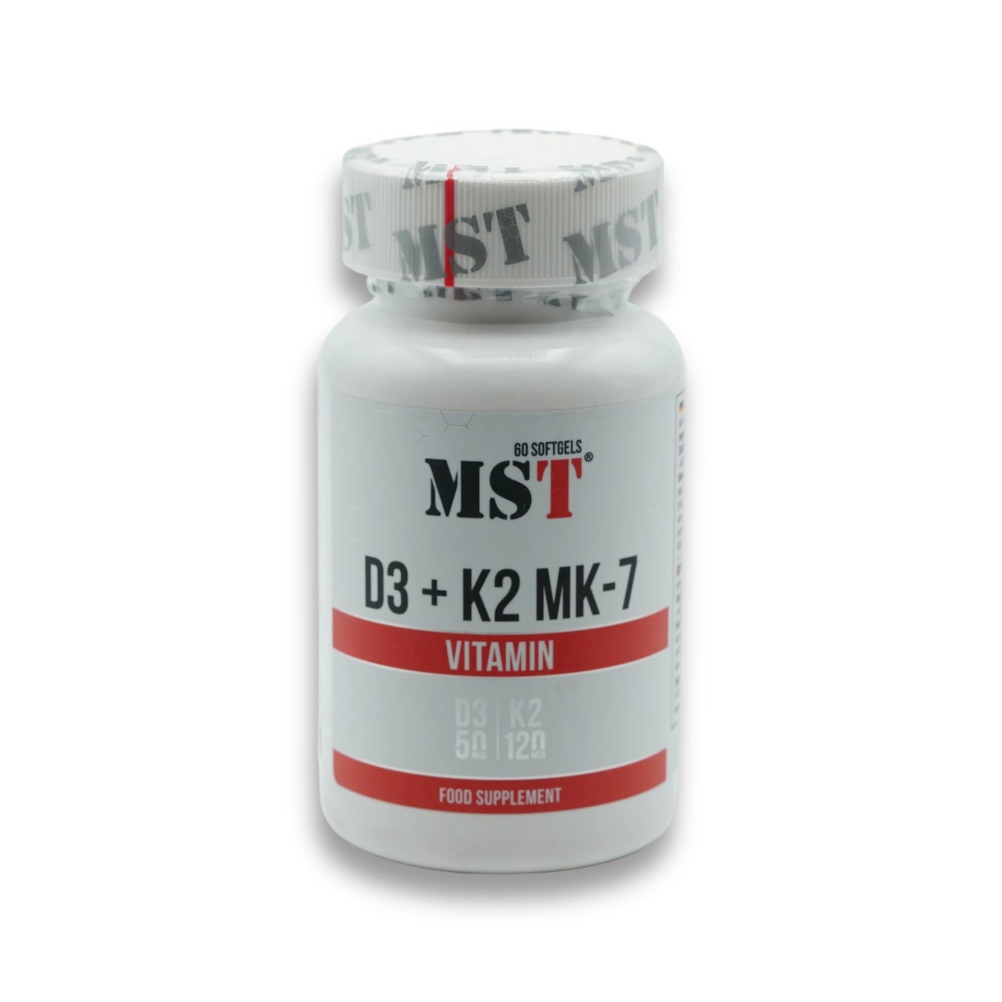 MST-Vitamin D3 + K2 + MK-7 60 Kapseln-Vitamin D3-Maniac-Sports