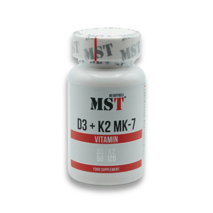 Vitamin D3 + K2 + MK-7 60 Kapseln-Vitamin D3-Maniac-Sports.de