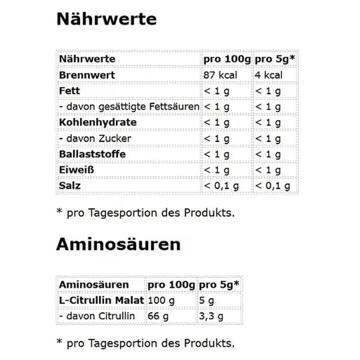 Citrullin 210g-L-Citruline-Maniac-Sports.de