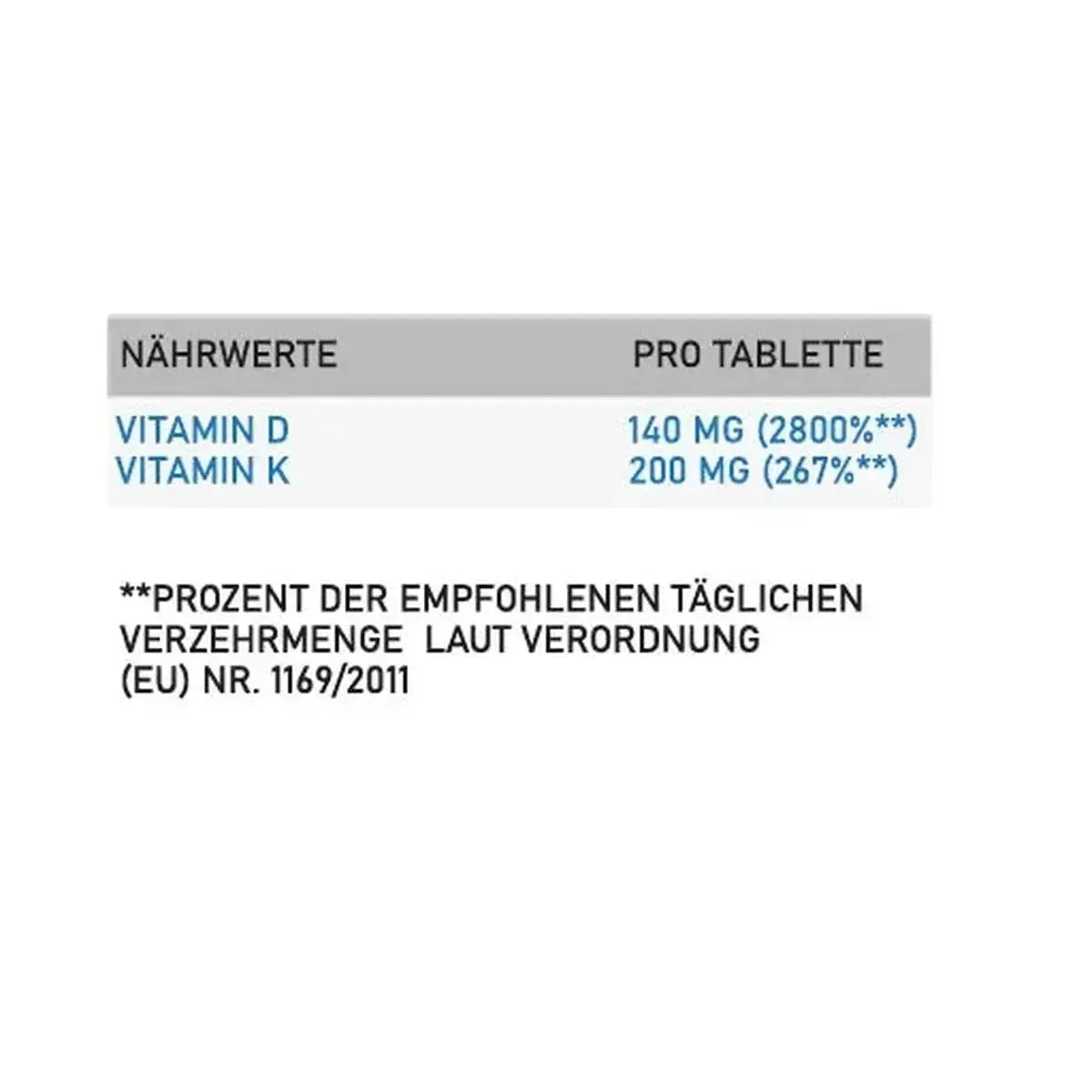 Vitamin D3+K2 5600 IU 60 Tabletten-Vitamin D3-Maniac-Sports.de
