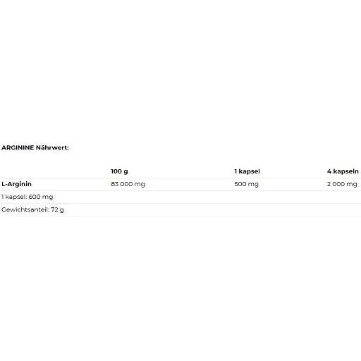 Arginine 120 caps-L-Arginin-NUTREND-Maniac-Sports