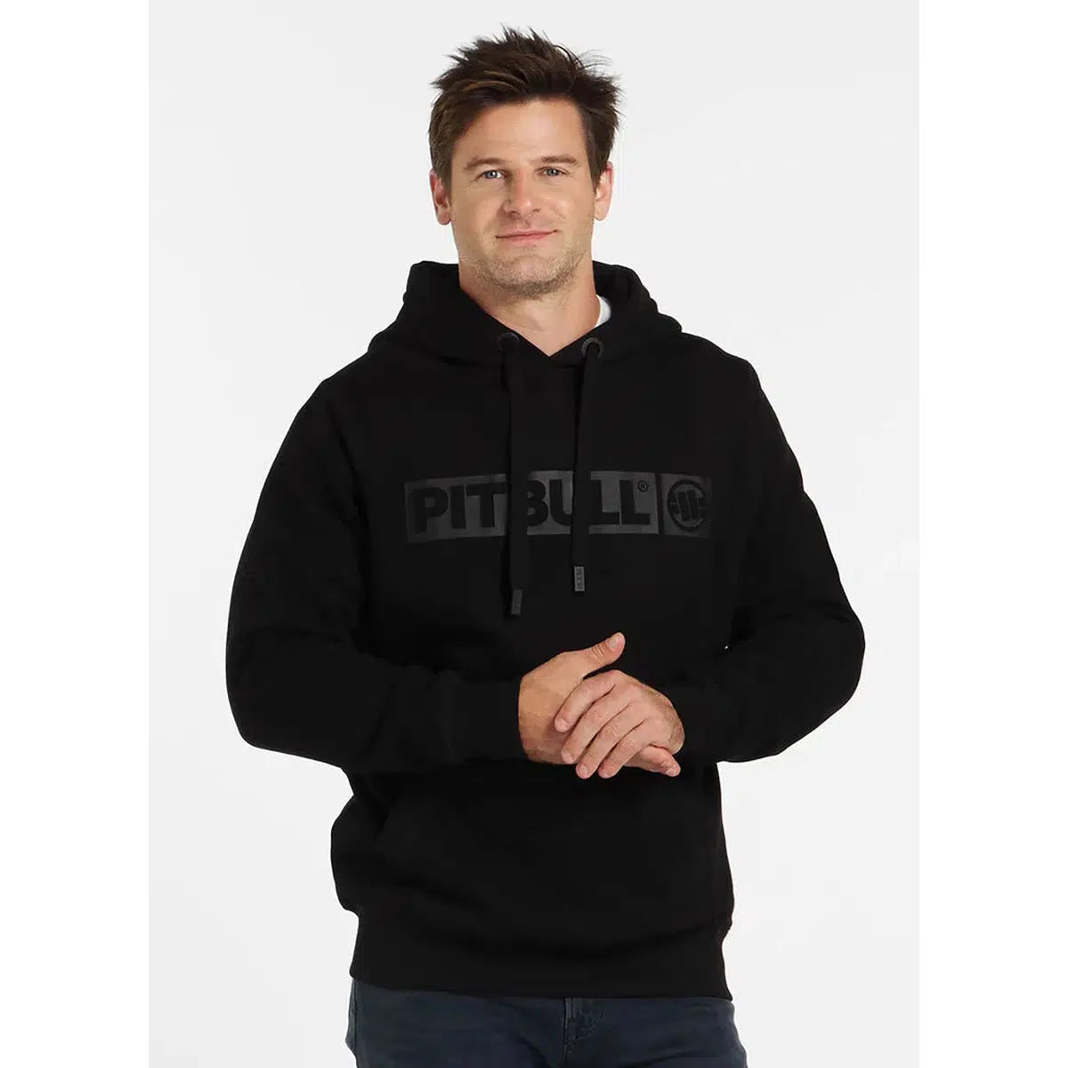 PIT BULL WEST COAST-Herren Hoodie Hilltop Black-Hoodie-Maniac-Sports