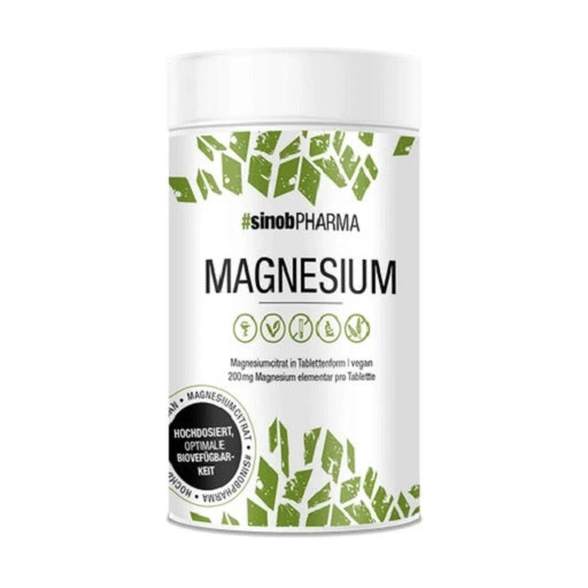 Sinob-Magnesium Citrat 120 Tabletten-Magnesium-Maniac-Sports